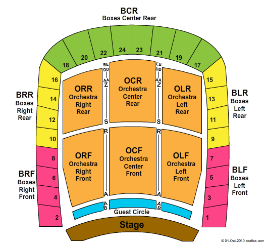 The Philharmonic Center For The Arts Seating Chart